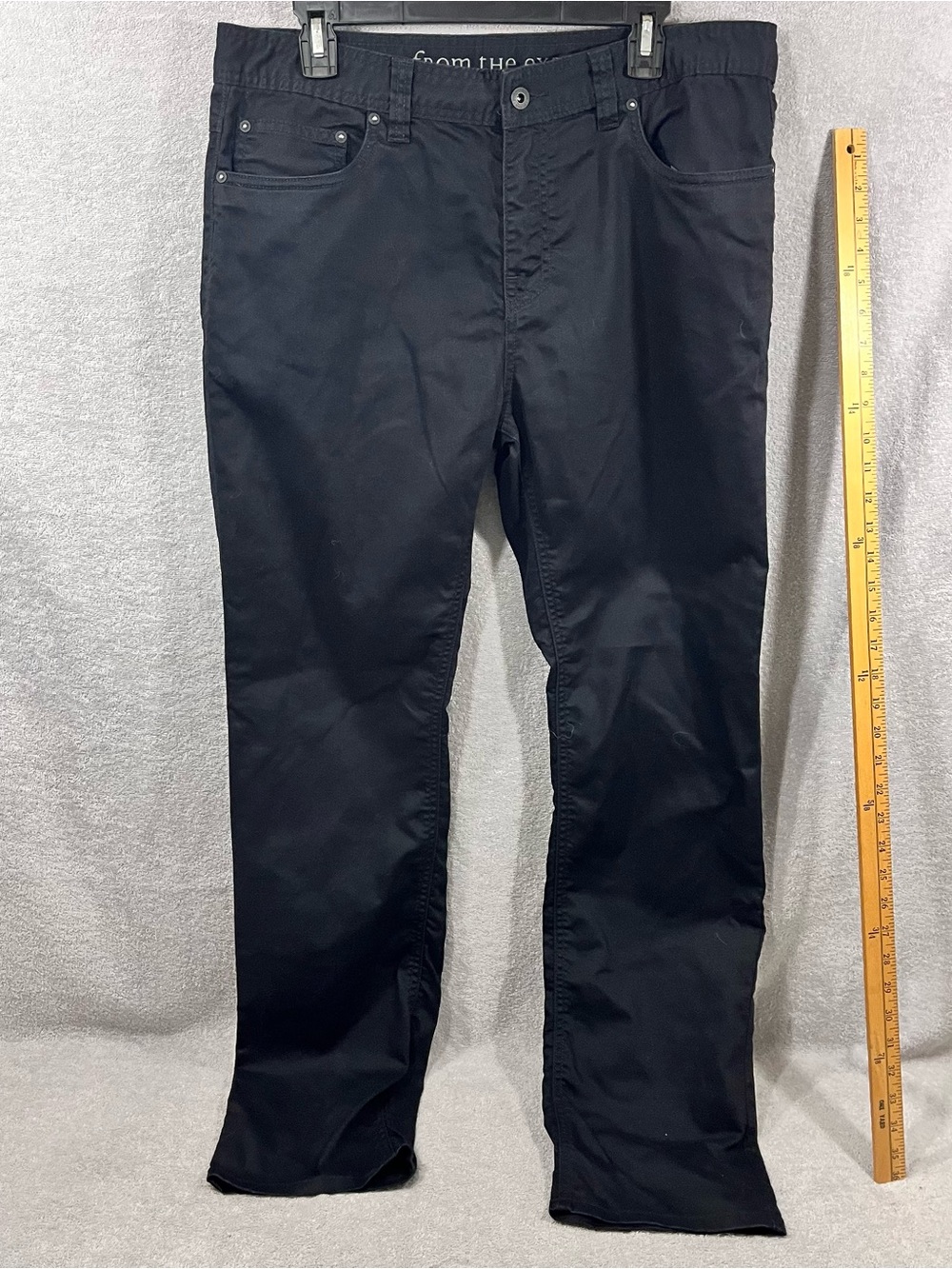 Prana Pants Mens 34x32 Breathe Brion Slim Fit Stretch Black 5 pocket